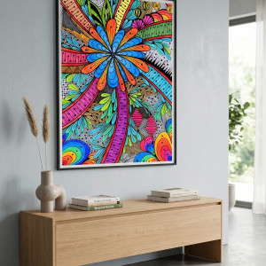 11. PALMA (RAJSKIE WAKACJE) - rysunek, plakat.