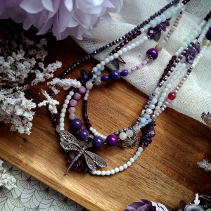 Naszyjnik kaskadowy "Nightfall"