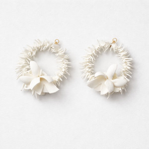 Kolczyki kwiaty leciutkie ślubne