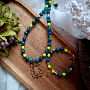 Komplet wiosenny Naszyjnik i bransoletka