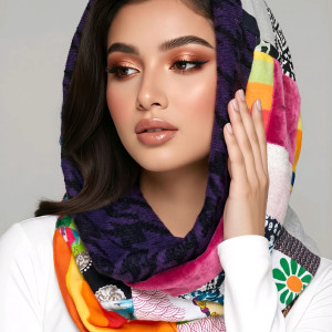 Komin patchworkowy kolorowy