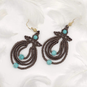 Kolczyki z turkusem „Harmonia Natury”