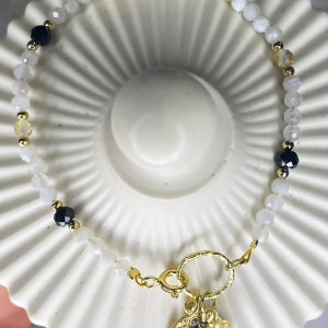 Bransoletka Citrine Moon Lunula- kamienie naturalne