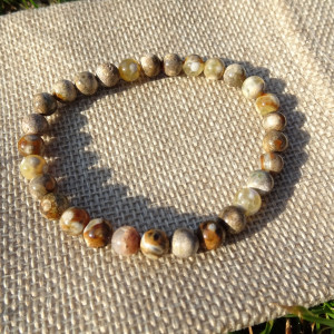 Bransoletka z kamieni naturalnych Agat ognisty