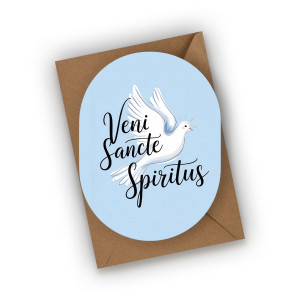 Kartka na Bierzmowanie- Veni Sancte Spiritus