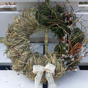 Wianek wiosenny handmade