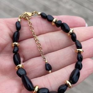 Bransoletka na OCHRONĘ z TURMALINU CZARNEGO 🖤