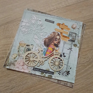 Kartka dla rowerzystki