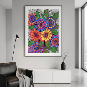 28. RADOŚĆ - rysunek, plakat.