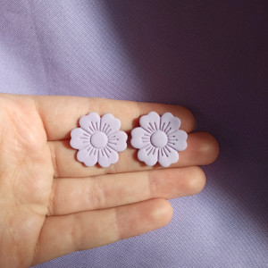 Kolczyki z gliny polimerowej pastelowe