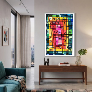 56. KOCIE MIASTO - rysunek, plakat.