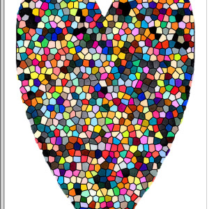 57. SERCE WITRAŻ - rysunek, plakat.