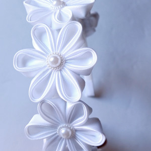 Biała opaska na Pierwszą Komunię Świętą