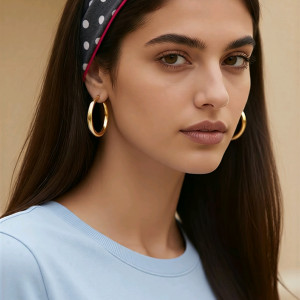 opaska wiosenna w grochy