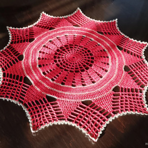 Serwetka gwiazda czerwono złota