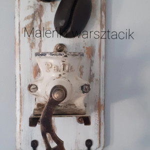 Wieszak z Retro Młynkiem Kawowym "Pe.De."