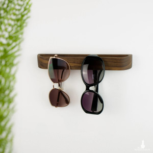 Drewniany samoprzylepny wieszak na okulary 23 cm
