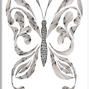 66. MOTYL - rysunek, plakat.