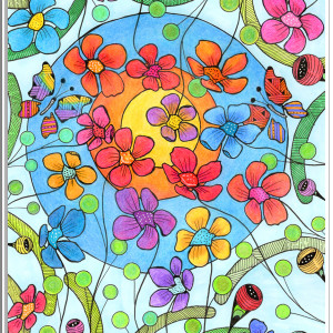 70. KOŁO ŻYCIA - rysunek, plakat.