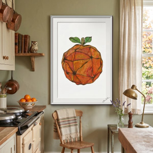 84 Pomarańcza - rysunek, plakat.