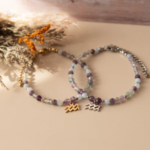 Bransoletka zodiakalna ✧ ZODIAC AQUARIUS ✧ Wodnik