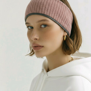 opaska różowo-szara