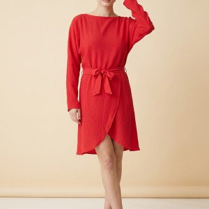 Sukienka czerwona Promod