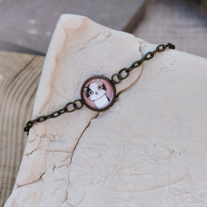 Bransoletka z kaboszonem Kocia Elegancja