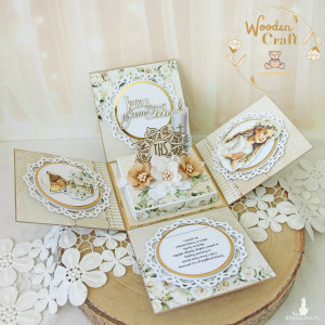 Exploding box komunijny, kartka na komunię "SimpleStory4" GOTOWY