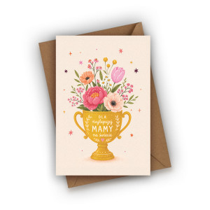 Kartka na Dzień Mamy- Puchar dla Mamy