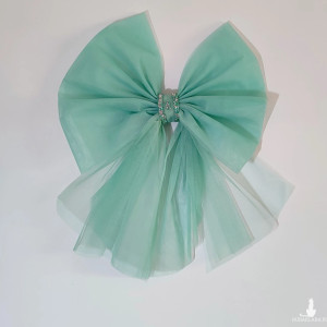 Kokarda dekoracyjna tiul pokój dziecięcy