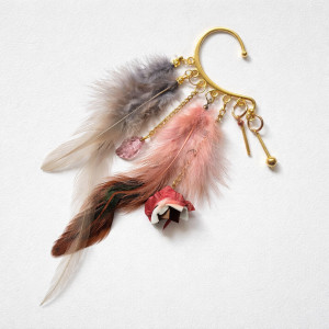 nausznica  pióra  szaleństwo Folk