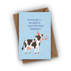 Kartka urodzinowa- Muuuczę Ci szczęścia i wszystkiego dobrego!