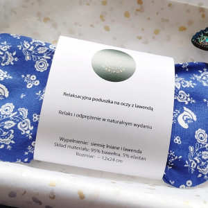 Relaksacyjna poduszka na oczy z lawendą