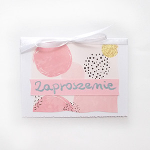 pastelowe zaproszenie bez tekstu, różowe zaproszenie, uniwersalne zaproszenia na różne okazje, boho zaproszenie na imprezę, proste zaproszenia, puste zaproszenia
