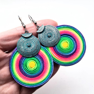 Multicolor  kolczyki sutasz