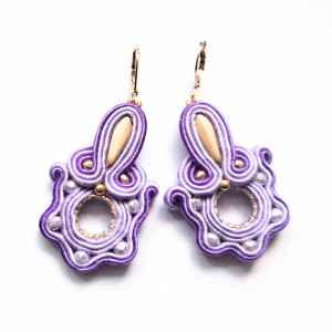 Lilac kolczyki sutasz