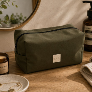 Kosmetyczka męska etui saszetka organizer męska kosmetyczka wodoodporna kuferek khaki