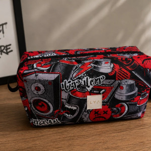Kosmetyczka męska etui saszetka organizer męska kosmetyczka wodoodporna kuferek grafitti