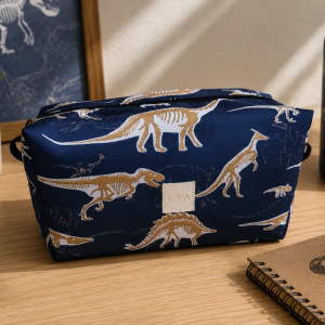 Kosmetyczka męska etui saszetka organizer męska kosmetyczka wodoodporna kuferek dinozaury