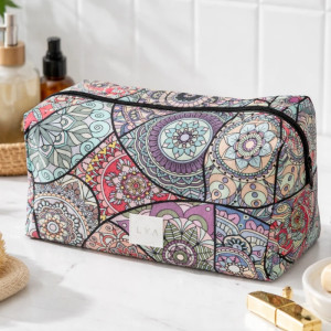 Kosmetyczka damska etui organizer damska kosmetyczka wodoodporna kuferek mandala ornament