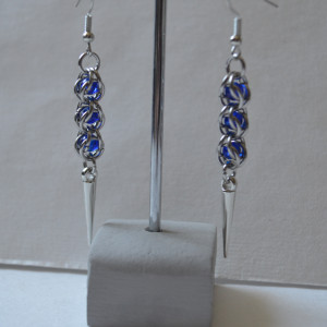 Kolczyki "Spiked Blue"