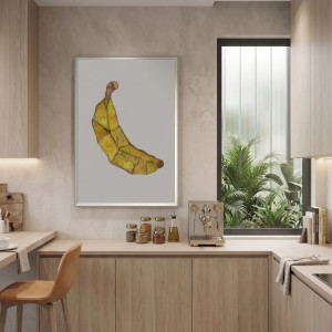 99 Banan „olej” – rysunek, grafika, plakat.