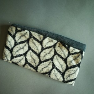 opaska damska dzianina dredy liście