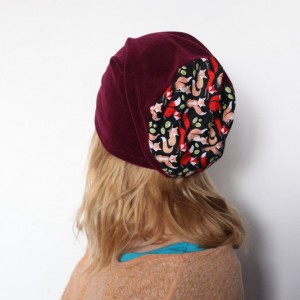 czapka damska dresowa aksamitka sportowa