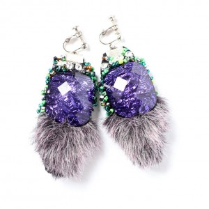 klipsy etniczne handmade