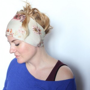 opaska damska pastelowa w kwiaty