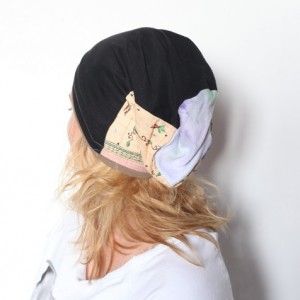 wiosenna patchworkowa czapka damska