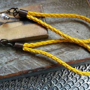 kolczyki rzemyk proste lekkie