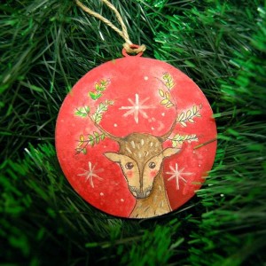 Ozdoba drewniana Jelonek